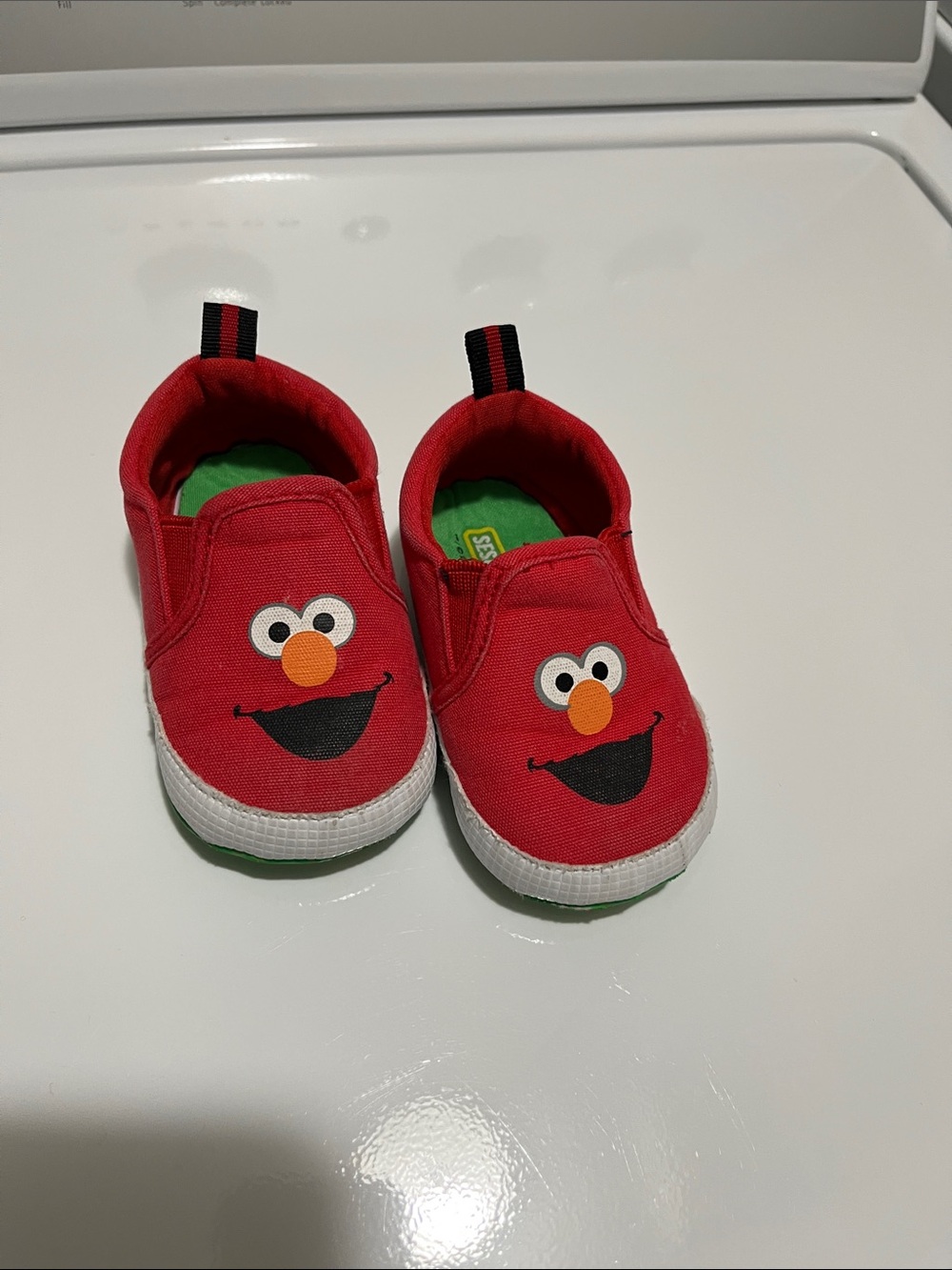 Sesame Street Red Elmo Canvas Slip-On Sneakers
